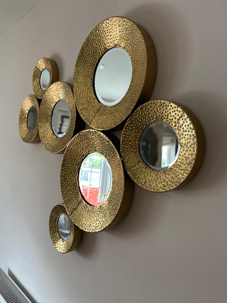 Olympia Gold Circles Mirror