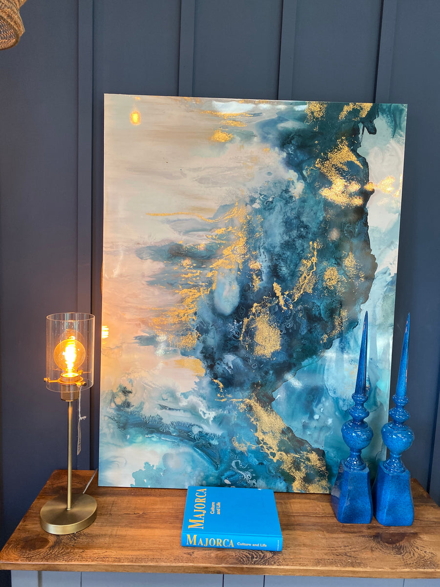 Moody Blue Art Canvas