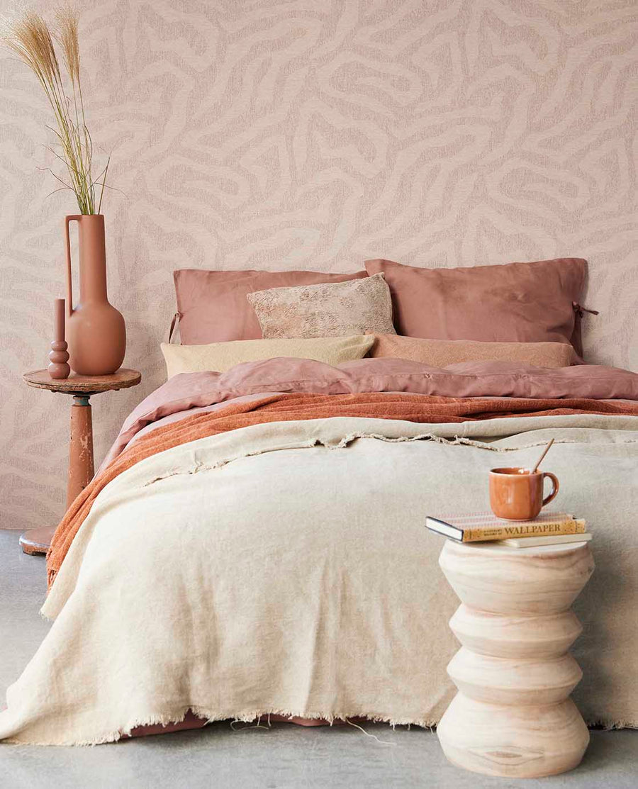 Embrace Rosa Blush  Luxury Wallpaper