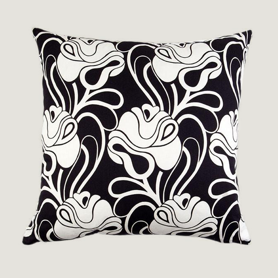 Elsie Black Deco Cushion