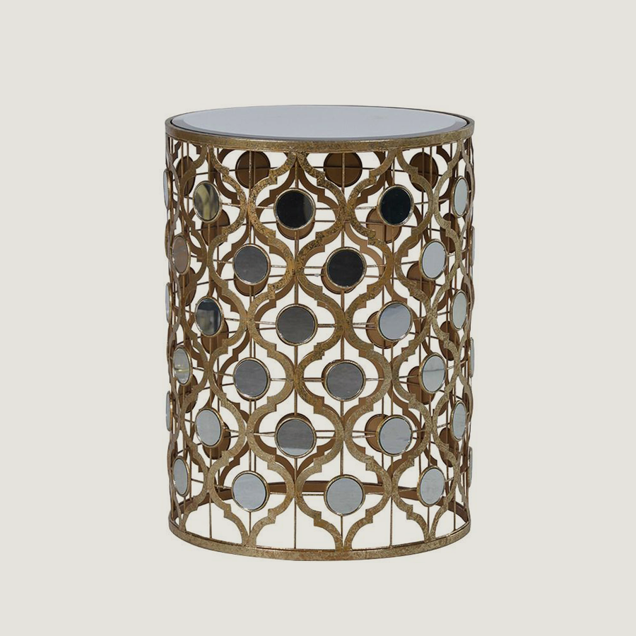 Joy Gold Mirror Side Table
