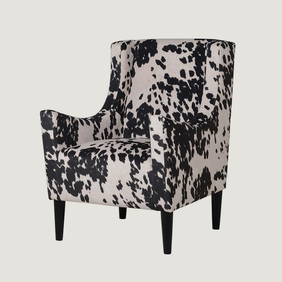 Marvin Cowboy Faux Cow Armchair