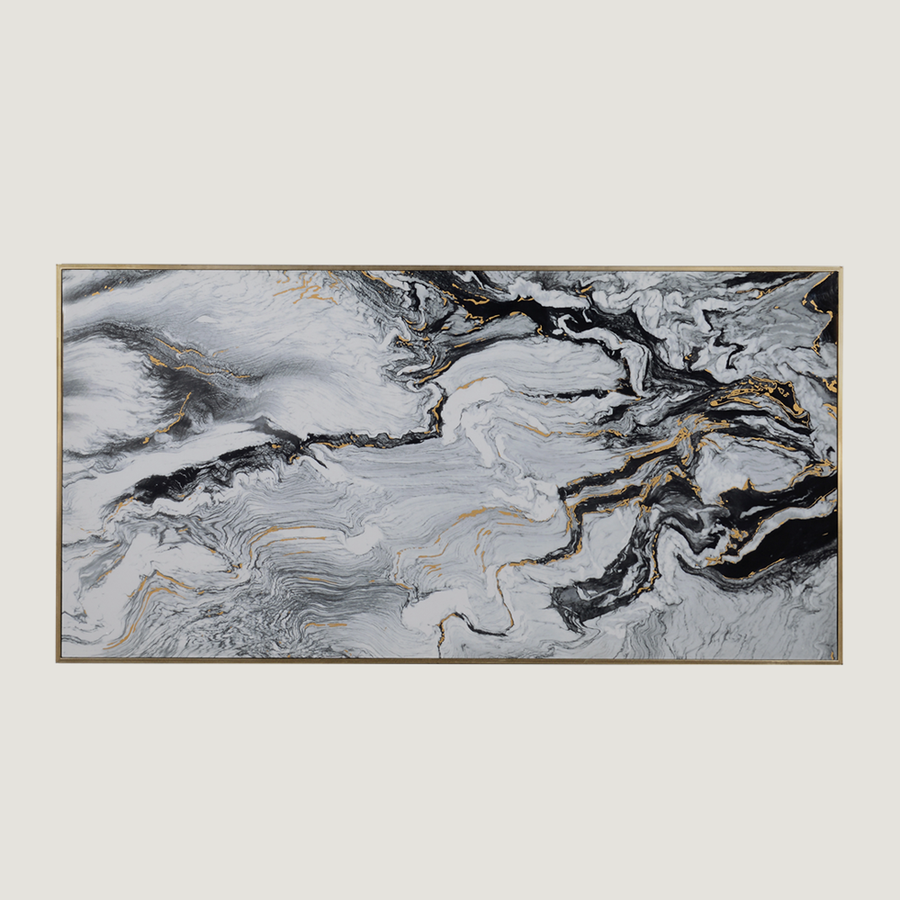 Marblelous Large White Luxe Print