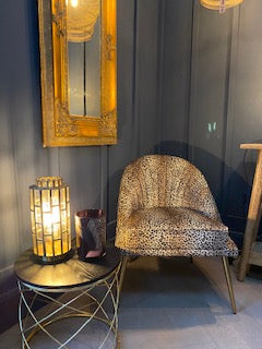 Gigi Leopard Shell Chair