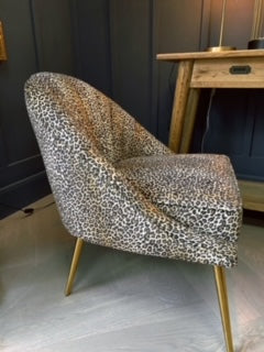 Gigi Leopard Shell Chair