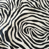 zebrano black white velvet fabric