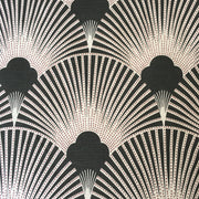 Deco Fabulous Black Art Deco Linen Fabric