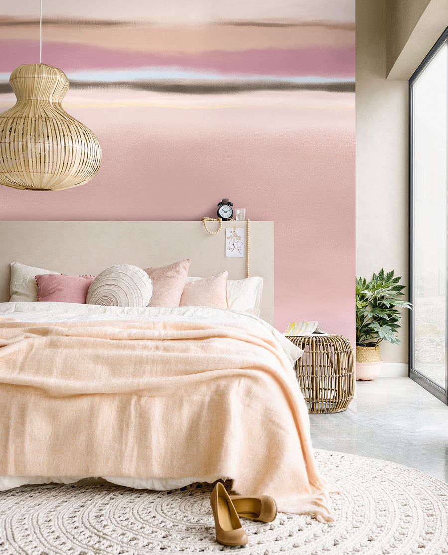 Landscape Dusky Pink Mural