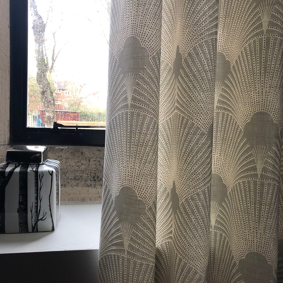 Grey Deco Fabulous Linen Fabric
