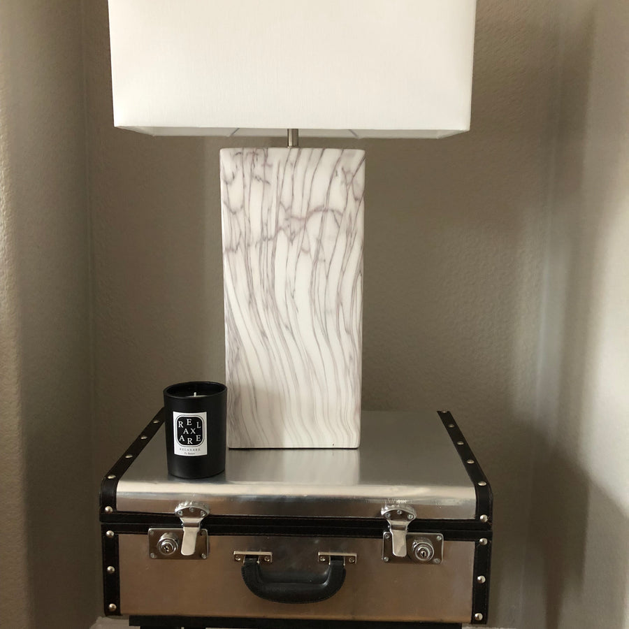 Sienna Marble Block Lamp